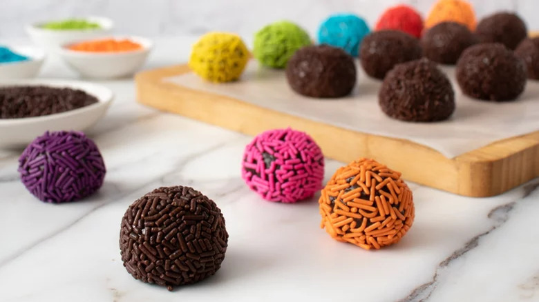 Brightly Colored Brazilian Brigadeiros