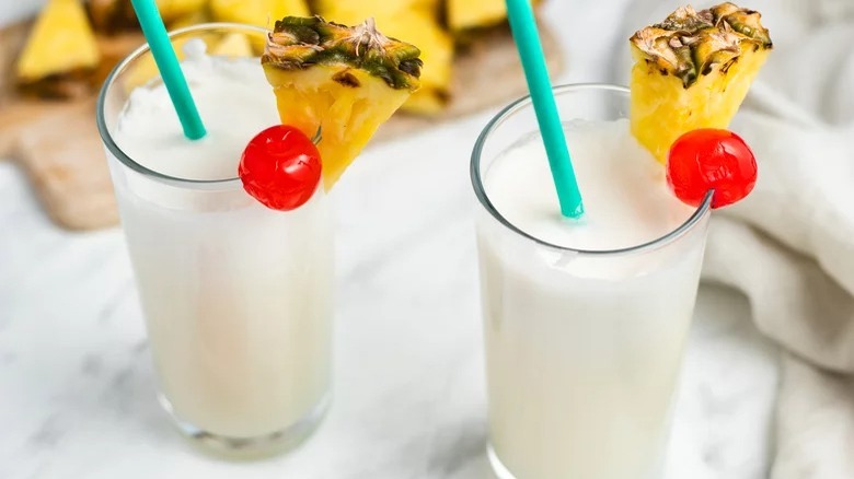 Classic Piña Colada in glass