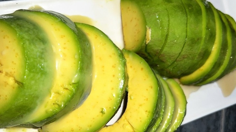 Avocado with honey