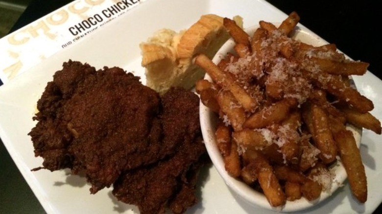 Fried chicken and chocolate