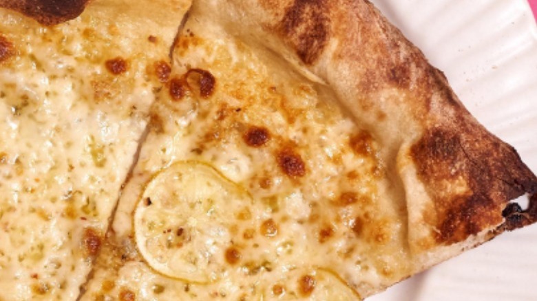 Lemon on pizza