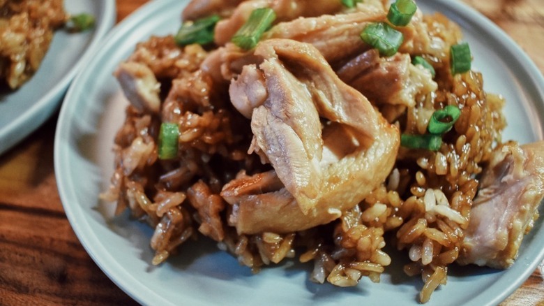 Chicken teriyaki with rice