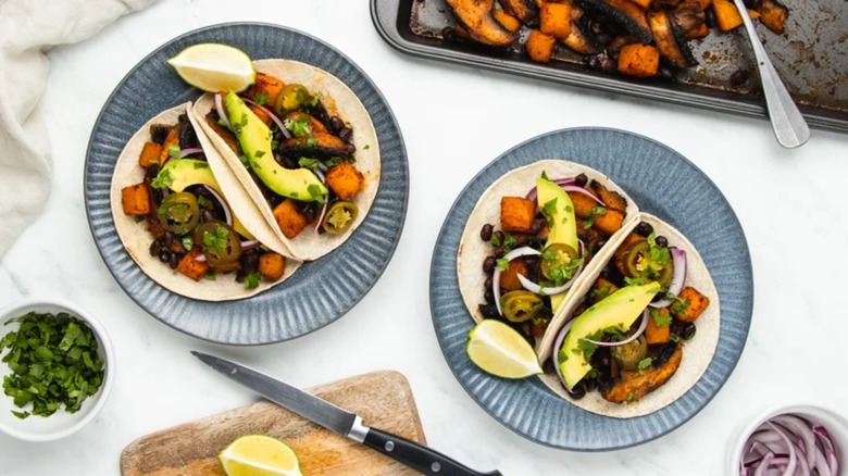 Mushroom And Butternut Squash Tacos