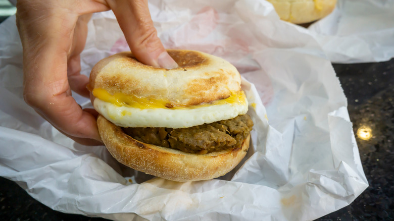 Dunkin Breakfast Sandwich