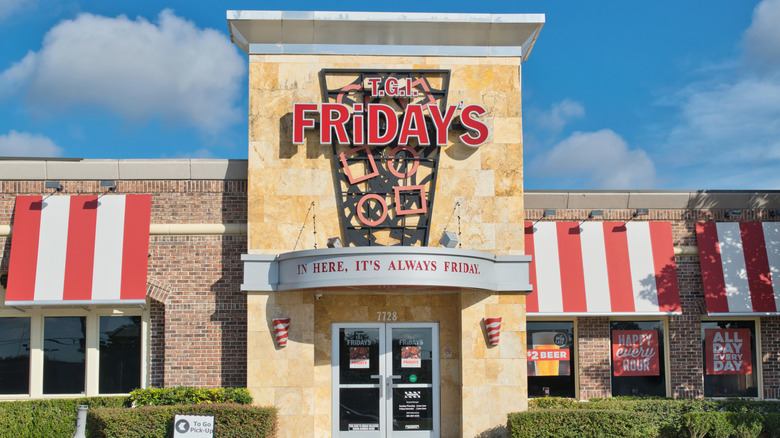 Exterior of TGI Friday's restaurant