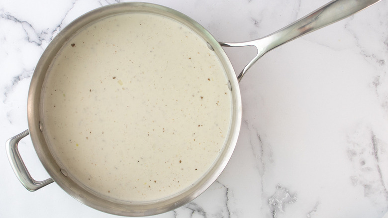 white sauce with seasonings