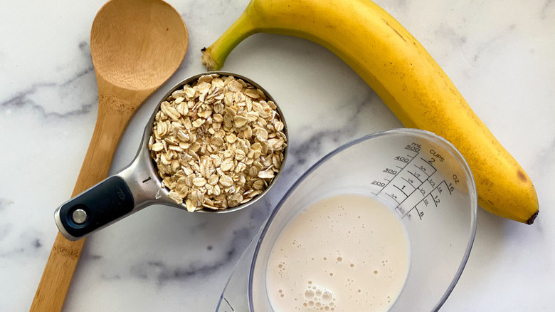 Ingredients sitting on a countertop