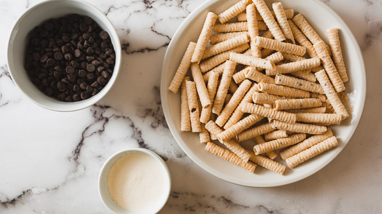 ingredients for Costco pirouette cookies