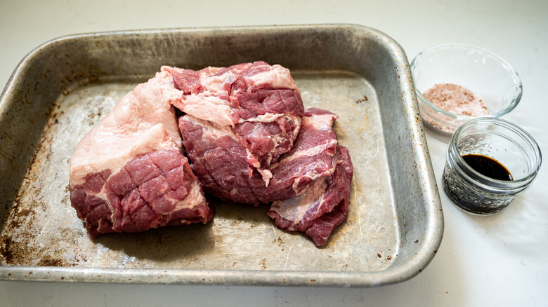 pork butt with seasonings