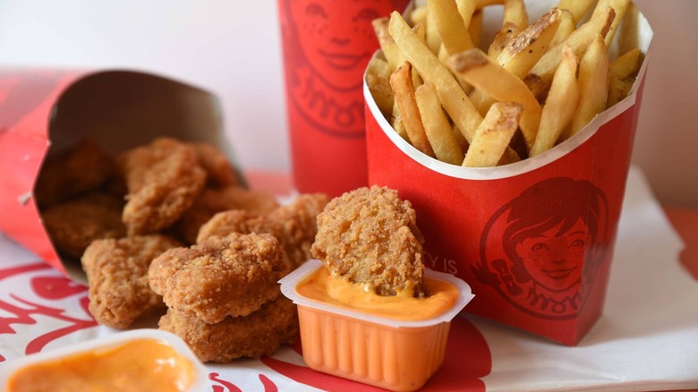 Wendy's chicken nuggets and fries