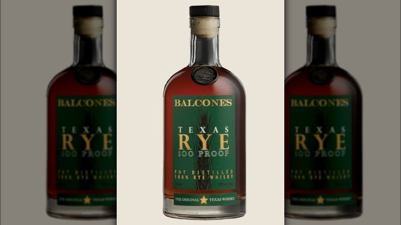 Balcones Texas Rye Whisky bottle