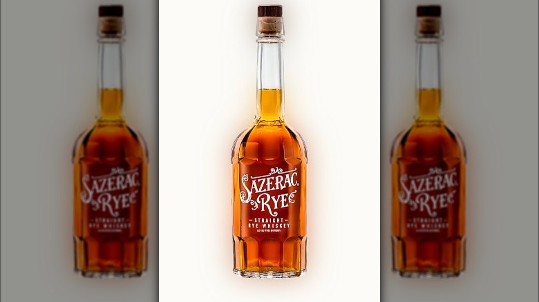Sazerac Rye Whiskey bottle