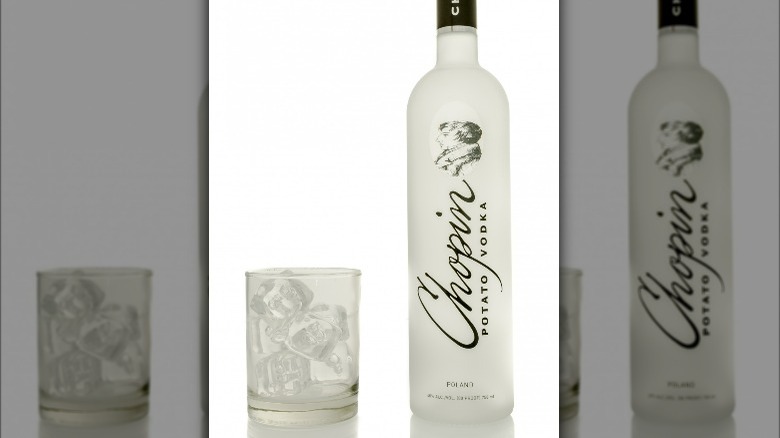 Chopin Potato Vodka and glass