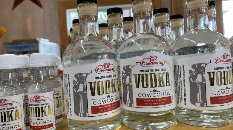 Cowcohol bottles