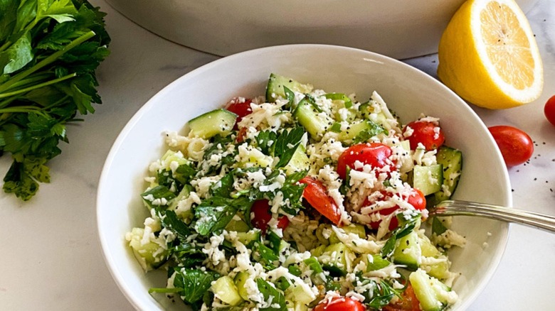 Raw Cauliflower Tabbouleh