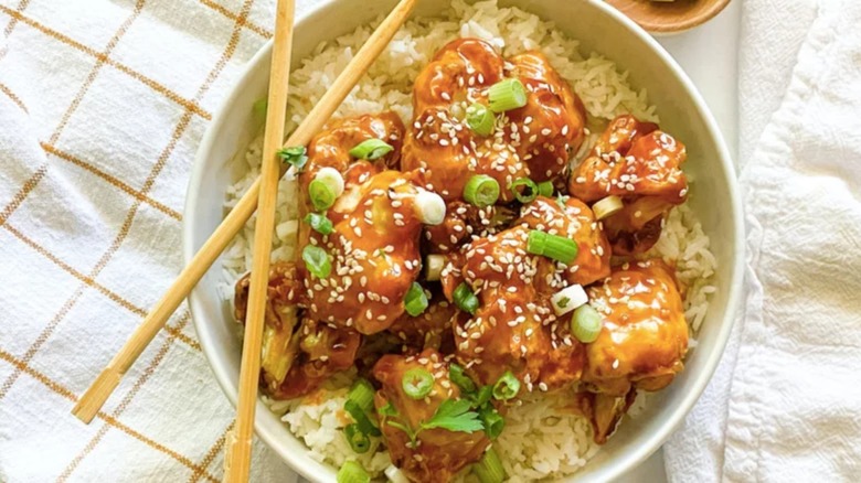 Sticky Sesame Cauliflower