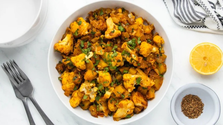 Warming Aloo Gobi (Potato And Cauliflower Curry)