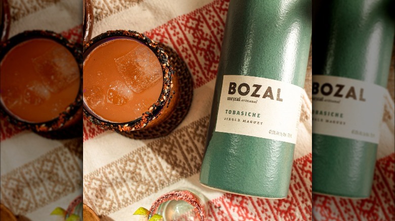 Bozal Tobasiche mezcal and cocktail