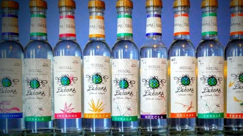 Lalocura San Martinero mezcal bottles