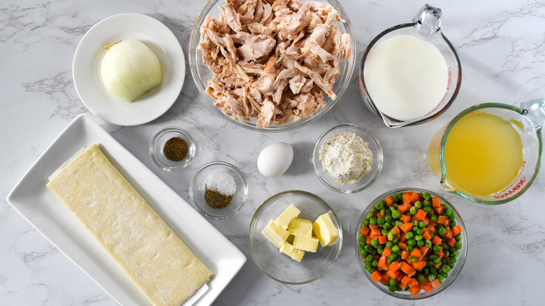 ingredients for chicken pot pie