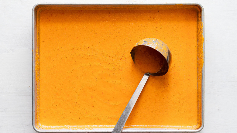 soup on sheet pan