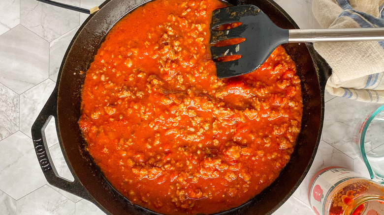 marinara with sausage meat