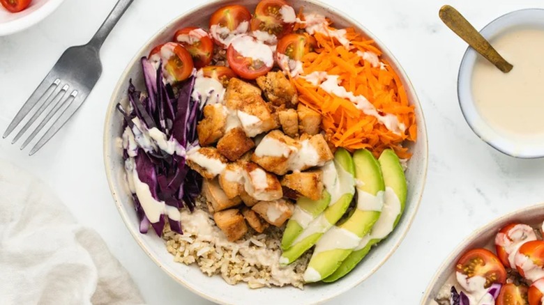 Ginger Maple Tofu Grain Bowls