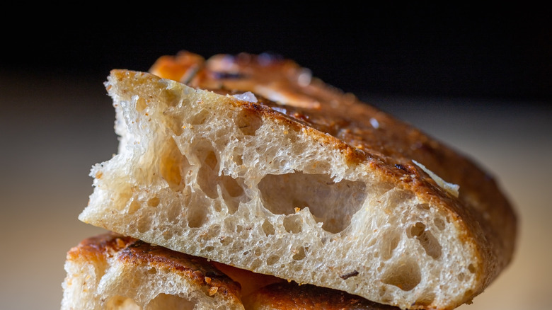 Focaccia up close