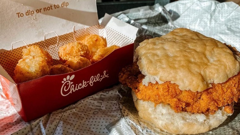 Chick-fil-A Spicy Chicken Biscuit