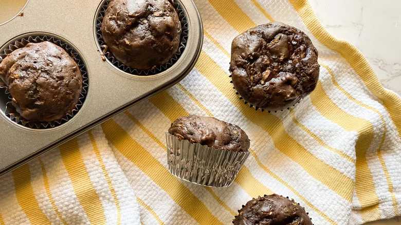 Chocolate Zucchini Muffins