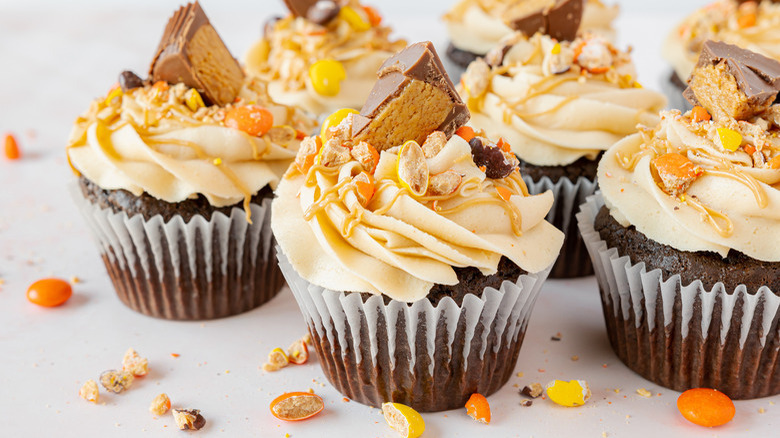 Chocolate Peanut Butter Cupcakes