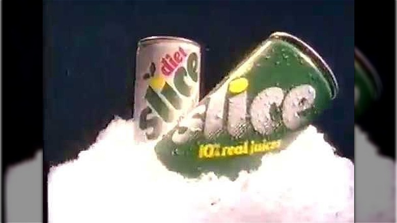 Diet Slice and regular Slice cans