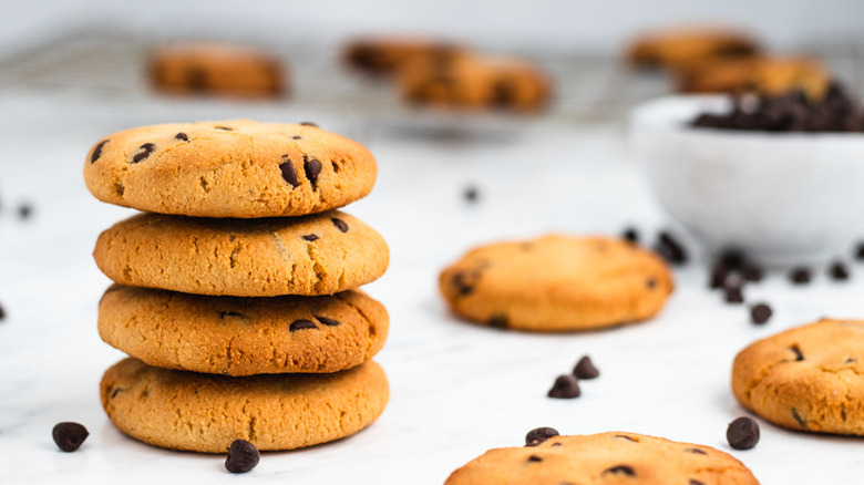 pile of chocolate chip cookies