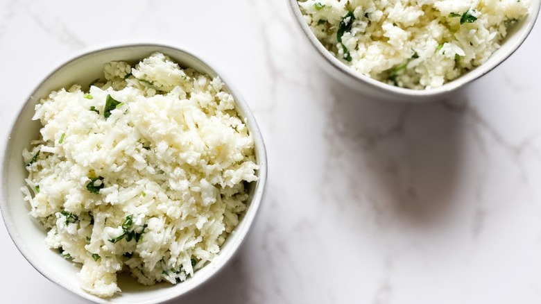 cauliflower rice with cilantro