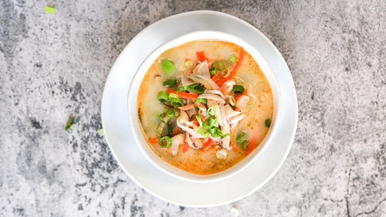 A bowl of miso soup