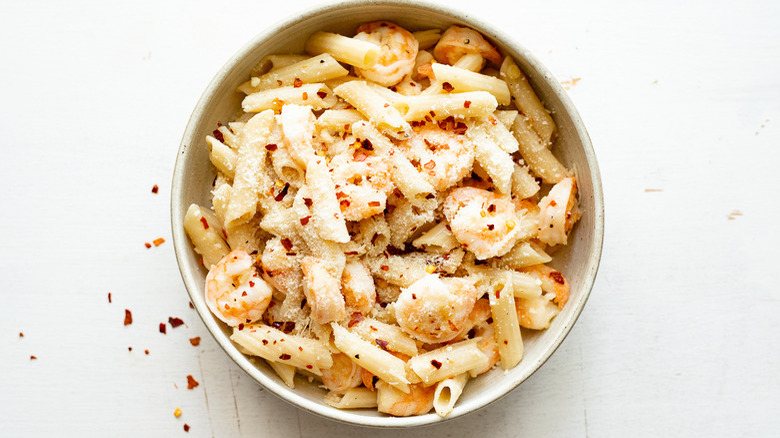 penne with parmesan and pepper