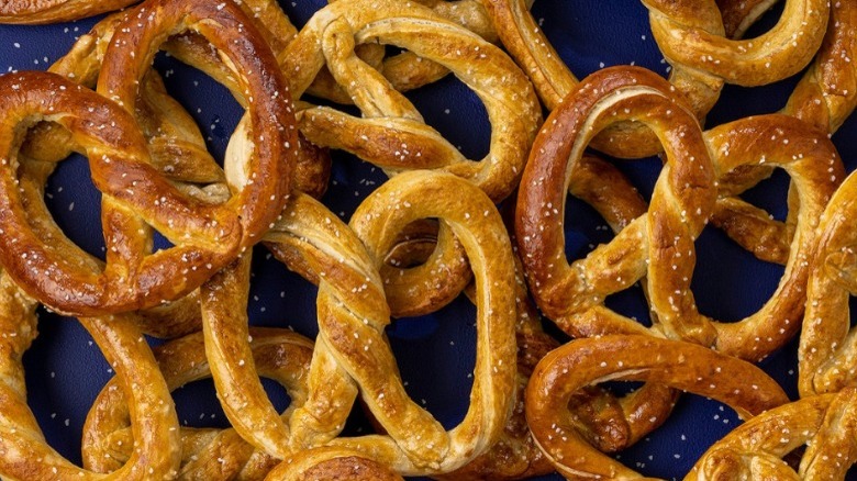 A pile of Original Pretzels from Auntie Anne's.