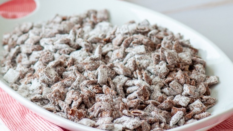 Chocolate and sugar coated snack mix