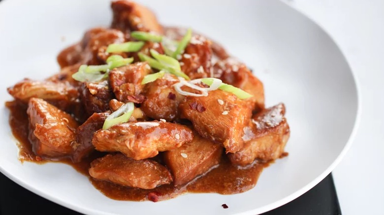 Honey garlic chicken