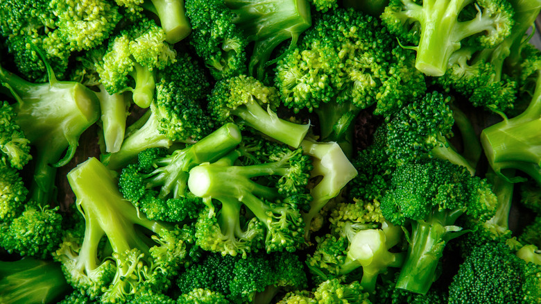 Close up of broccoli florets