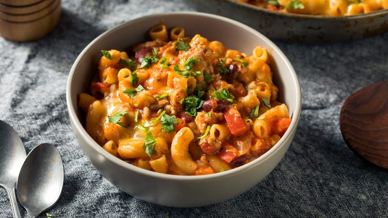 Bowl of Fire-Roasted Chili Mac