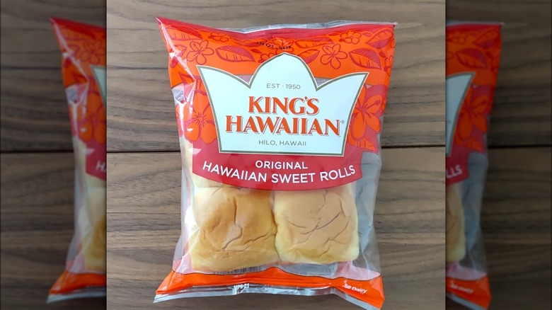 Orange package of King's Hawaiian rolls