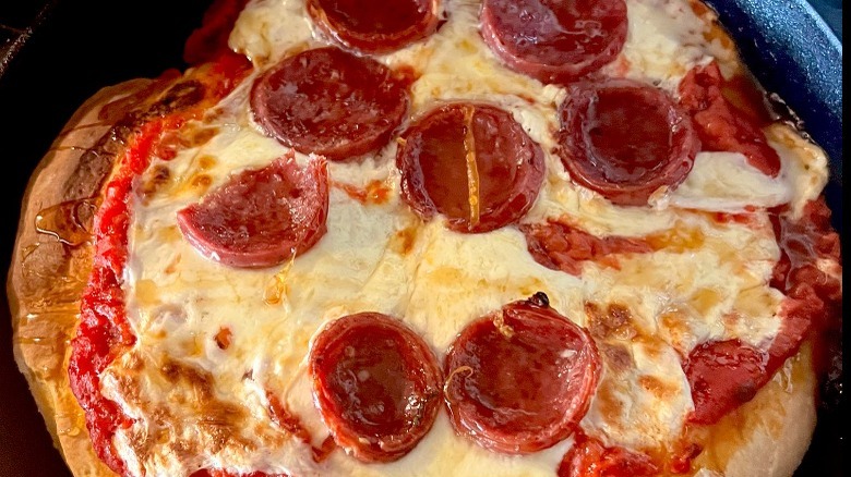 Soppressata and hot honey pizza