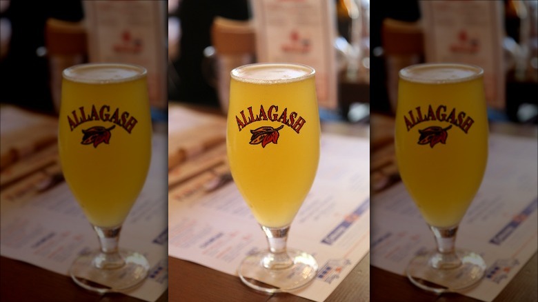 Allagash White beer glass