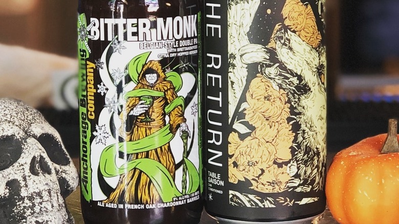 Bitter Monk beer cans