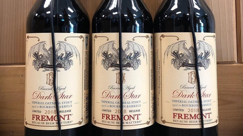 Fremont Dark Star beer bottles