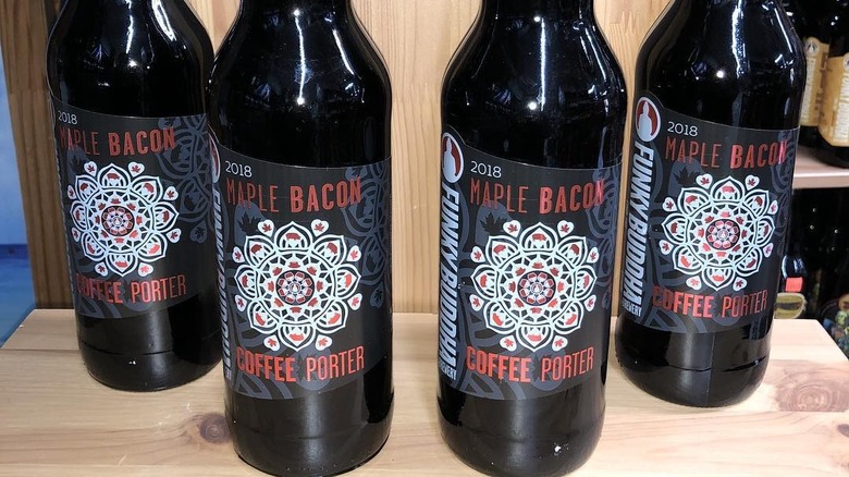 Funky Buddha Porter beer bottles