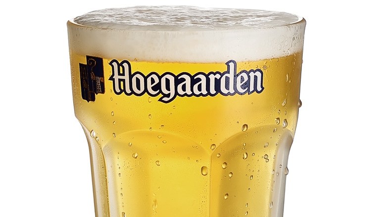 Hoegaarden Witbier logo beer glass