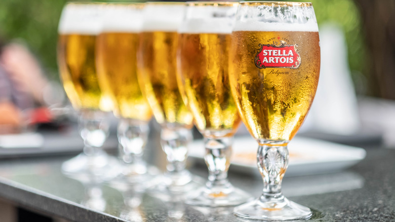 Stella Artois beer glasses