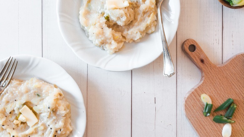 mashed potatoes with cabbage